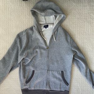 Men’s Jcrew gray hoodie.